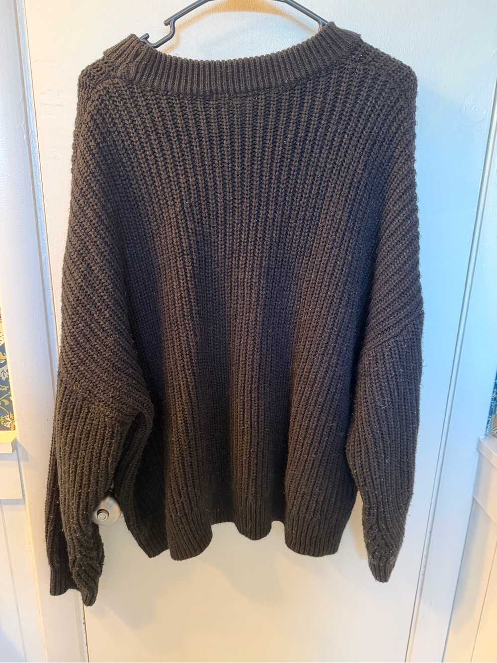 Terra & Sky Black Knit Sweater Size 2X - Picture 2 of 4